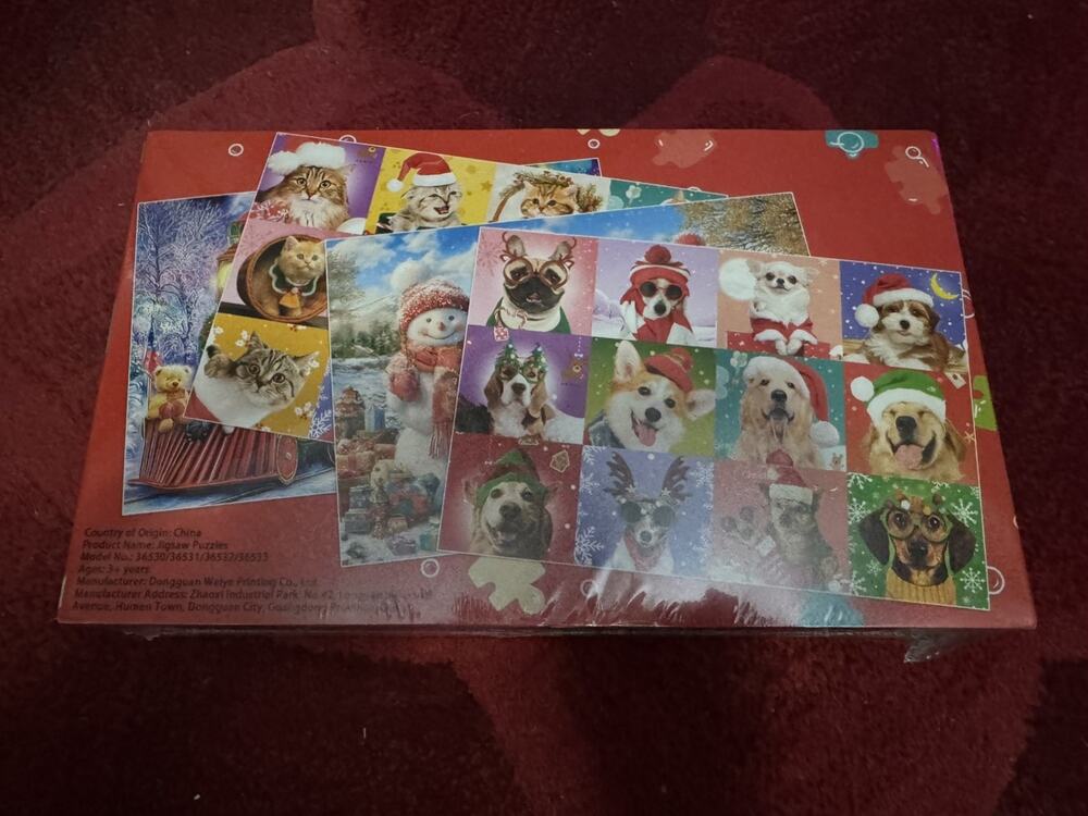 100 Piece Kids Jigsaw Puzzle Set 4 Pack Dogs Cats Age 3+ Cute Animals